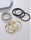 economico Gioielli da uomo-Set di bracciali aperti da uomo in acciaio inossidabile a 3 pezzi, con numeri romani e intrecciati. &amp;Modelli a trecce in oro, argento o nero per abbigliamento casual, viaggi, feste e regali.