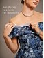 abordables Vestido Floral-Mujer Vestido maxi Vestido con hombros descubiertos Vestido sin tirantes Elegante Fiesta de Noche Jacquard Floral Sin Mangas Hombros Caídos Azul Piscina