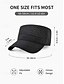 cheap Men's Hats-Men's Breathable Quick-Dry Military Cap, Lightweight Perforated Polyester Adjustable Cadet Hat in Multiple Colors for Summer Travel, Hiking, Fishing, Golf, Camping &amp; Daily Wear