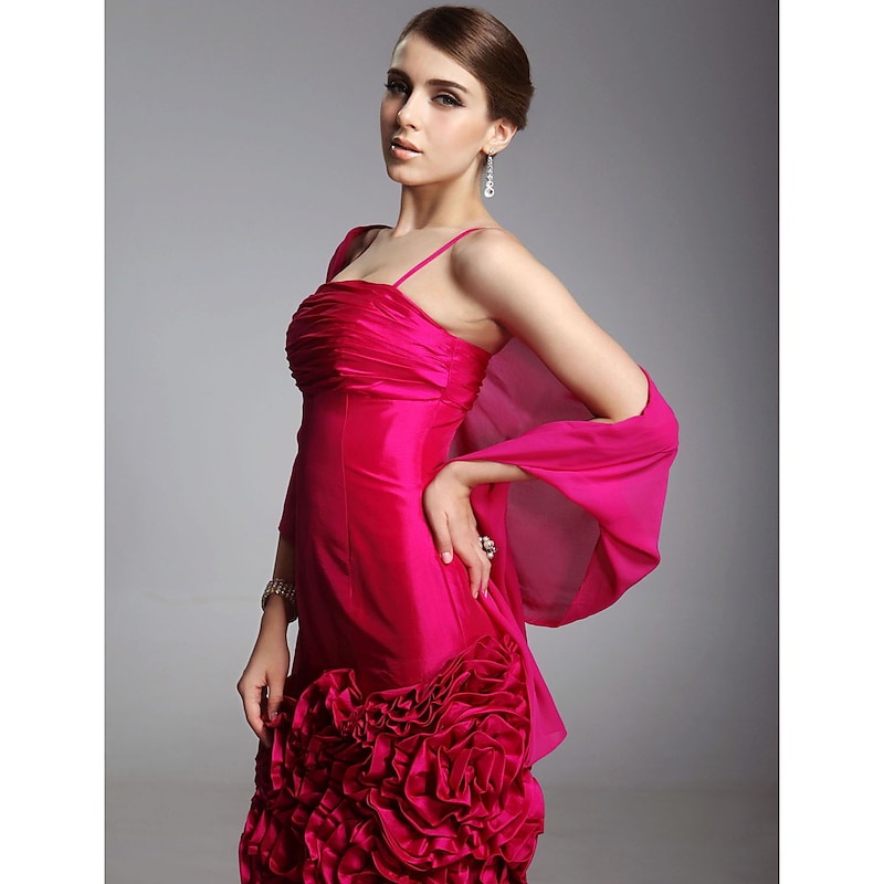 Shawls Chiffon Wedding / Party Evening / Casual Wedding Guest Wraps / Shawls With Draping / Solid3