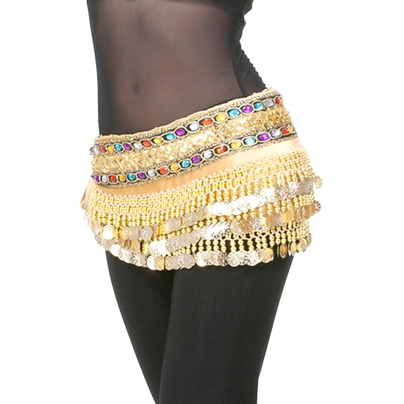 Belly Dance Coin Sequin Women's Natural Polyester / Performance4