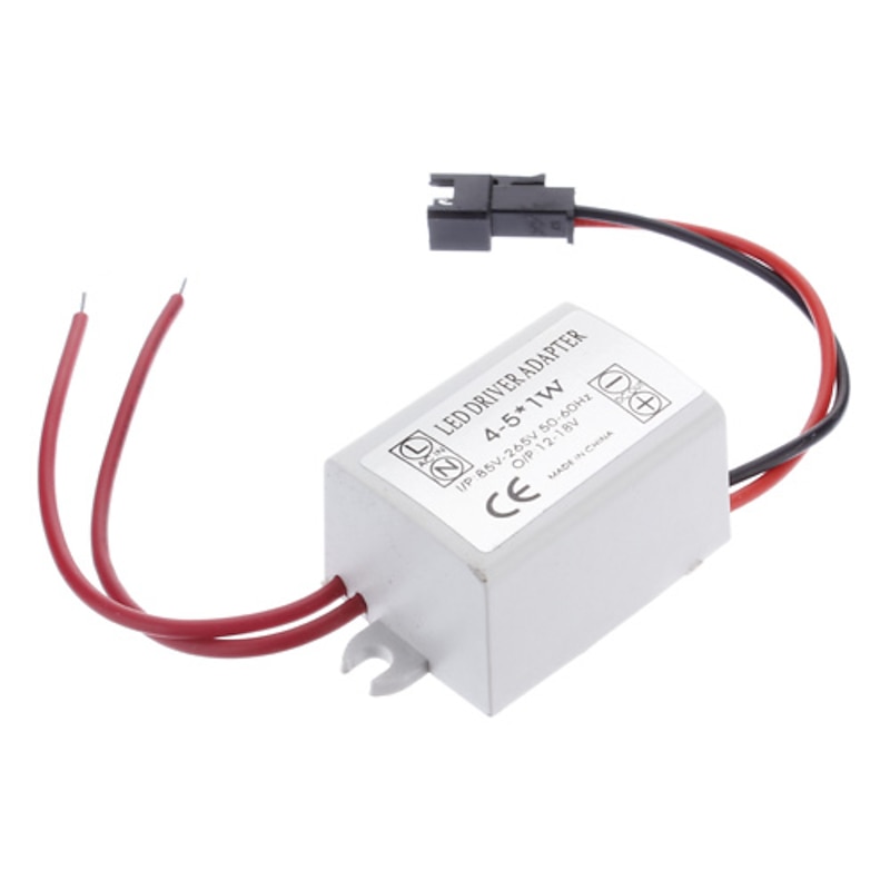 0.3A 4-5W DC 12-16V to AC 85-265V LED Lamp External Ceiling Lamp Ceiling Lamp Constant Current Power Driver