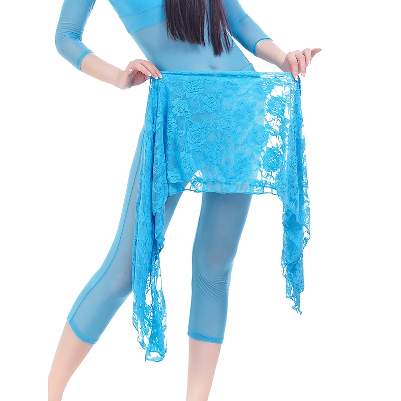 Belly Dance Hip Scarf Lace Women's Training Chiffon