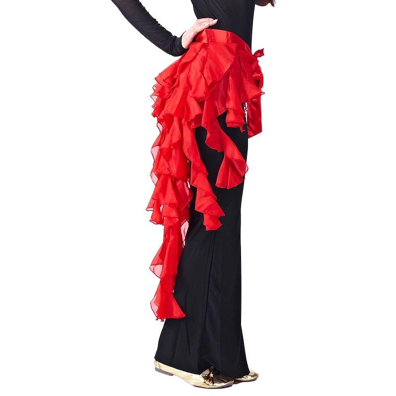 Belly Dance Hip Scarf Ruffles Women's Chiffon / Ballroom2