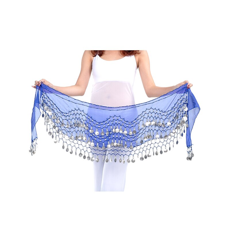 Belly Dance Hip Scarf Women's Training Chiffon2