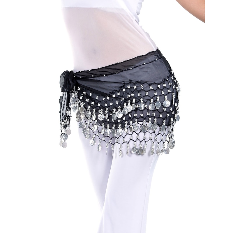 Belly Dance Hip Scarf Women's Training Chiffon4
