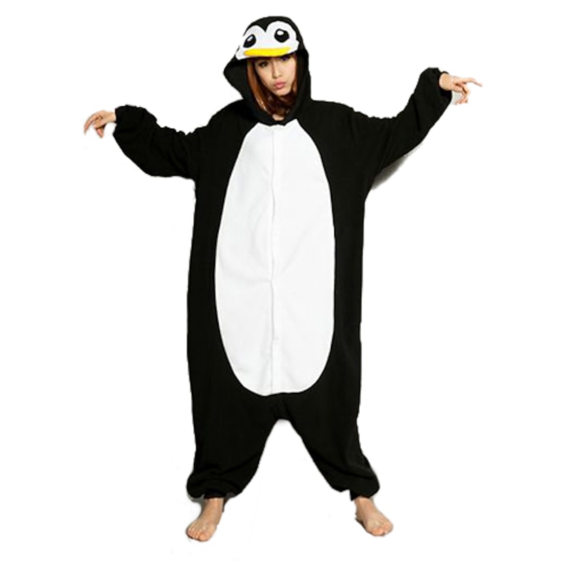 Adults' Patchwork Onesie Costume Carnival Costume Penguin Onesie Pajamas Kigurumi Pajamas Pajamas Funny Costume For Men and Women Carnival Cartoon