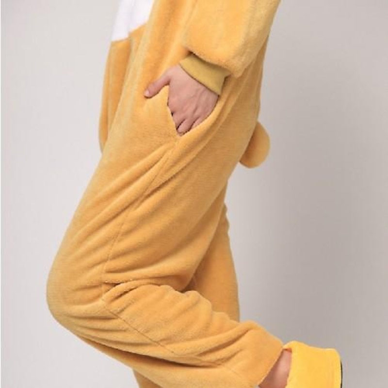 Adults' Patchwork Kigurumi Pajamas with Slippers Onesie Costume Carnival Costume Bear Onesie Pajamas Kigurumi Pajamas Pajamas Funny Costume For Men and Women Christmas Carnival New Year Cartoon2