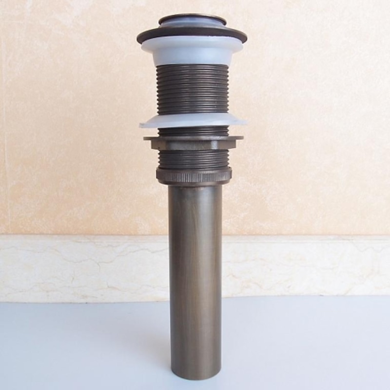 Antique Copper Faucet Accessory,Superior Quality Pop-up Water Drain With Overflow