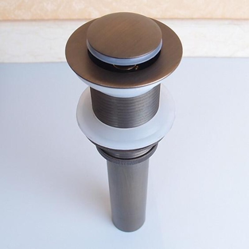 Antique Copper Faucet Accessory,Superior Quality Pop-up Water Drain With Overflow3