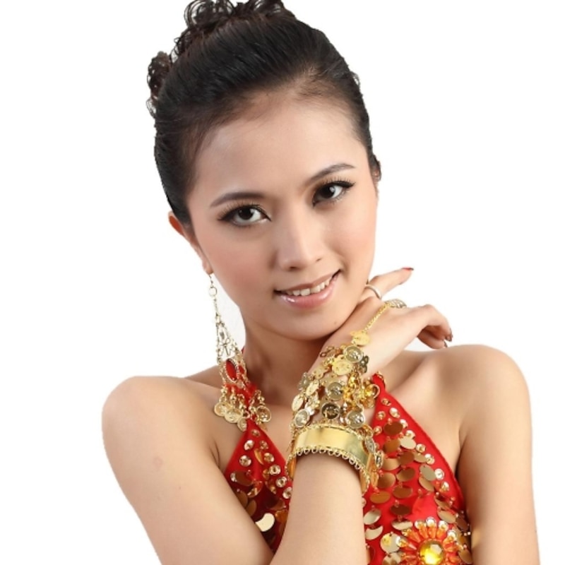 Dance Accessories 1 Bracelet Coin Tassel Women's Training Performance Sequined Metal / Christmas Decorations / Halloween Decorations2