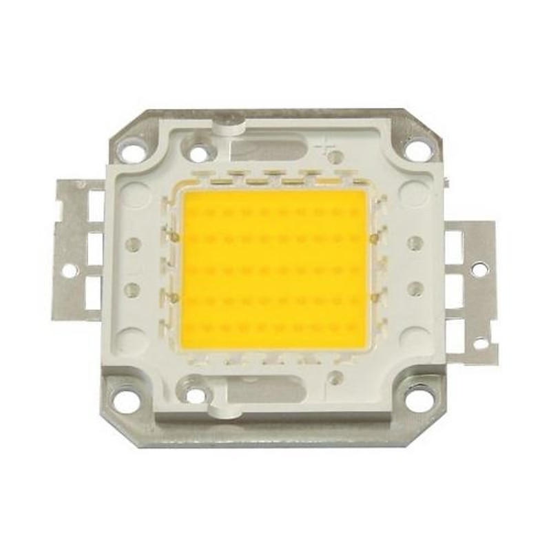 DIY 50W 4500-5500LM Warm White 3000-3500K  Light Integrated LED Module (DC33-35V 1.5A) Street Lamp for Projecting Light  Gold Wire Welding of Copper Bracket