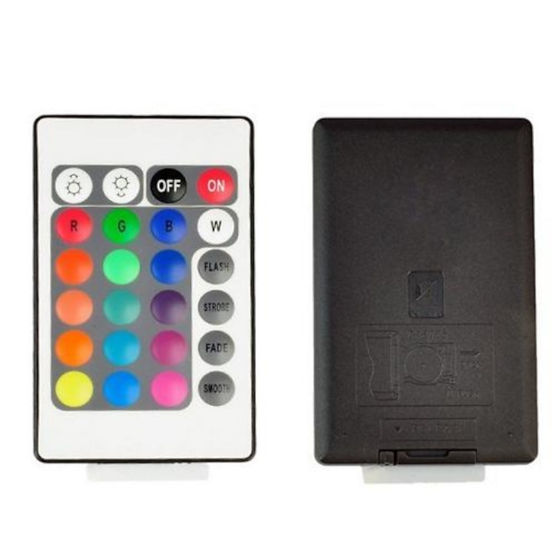 DC12V 24-Key LED Strip IR Remote Controller with Controller Box for 3528 5050 SMD RGB LED Strip Lights2