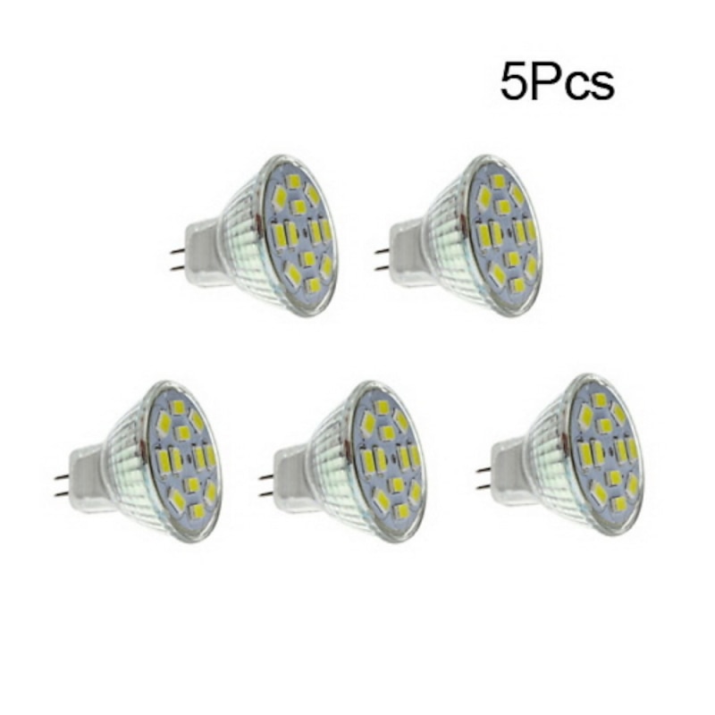 5pcs 4W Bi-pin LED Spotlight Lights Bulbs 450lm GU4 12LED SMD 5730 Landscape 40W Halogen Bulb Replacement Warm Cold White 12V