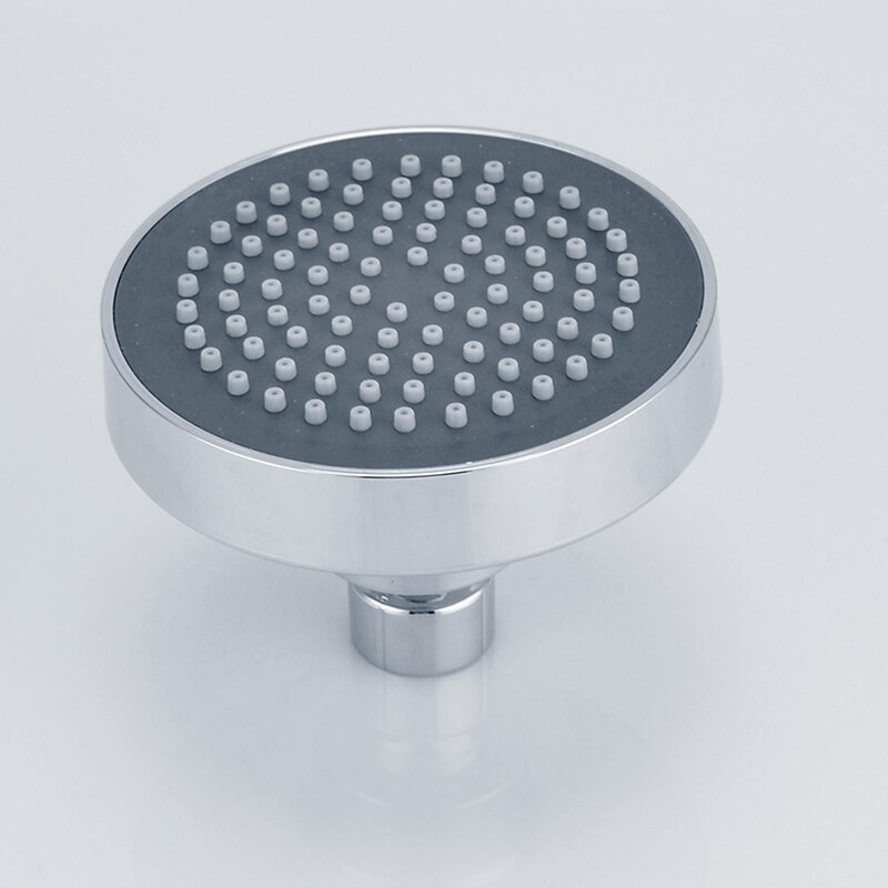 Round Chrome Plated Shower Top Spray，A Grade ABS Silvery Rainfall Soft Spray Function Rain Shower2