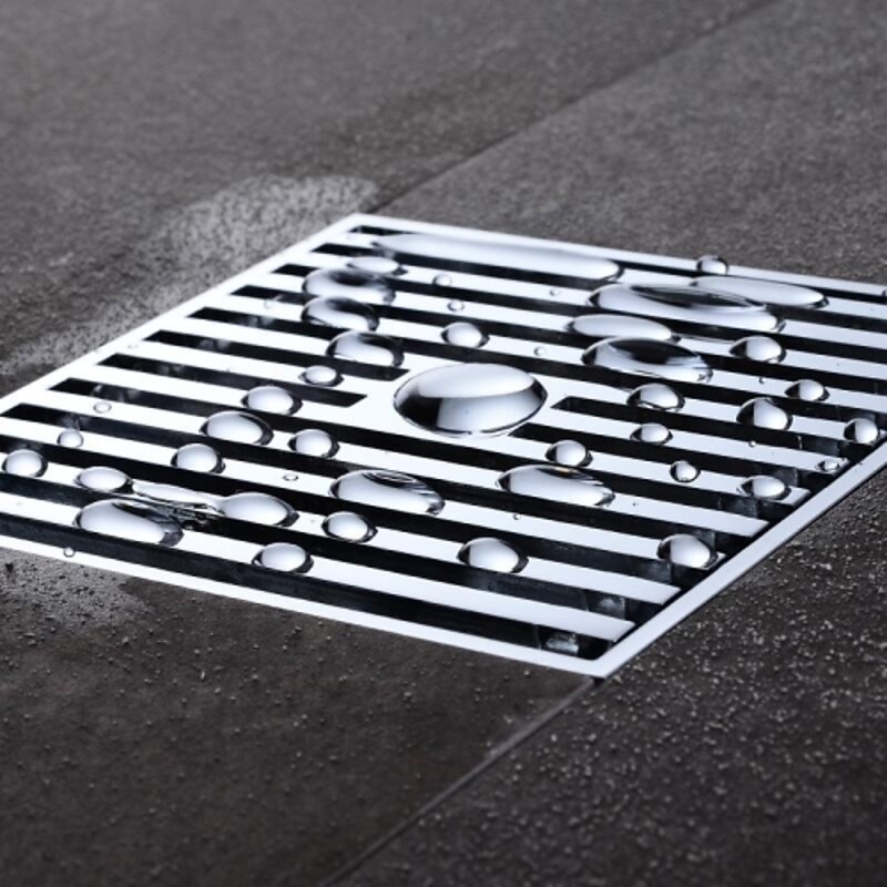 Home Drain Squared 10cm*10cm Contemporary Brass 1 pc3