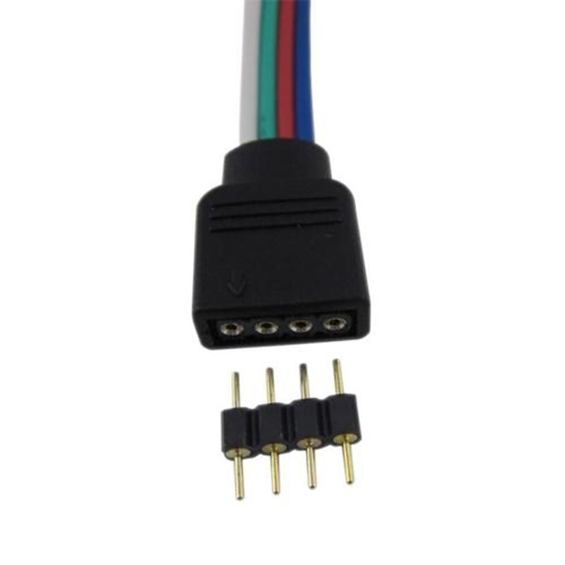 5pcs DIY 4 pin LED Strip Light Lighting Accessory Plastic Electrical Connector for 3528 5050 SMD2