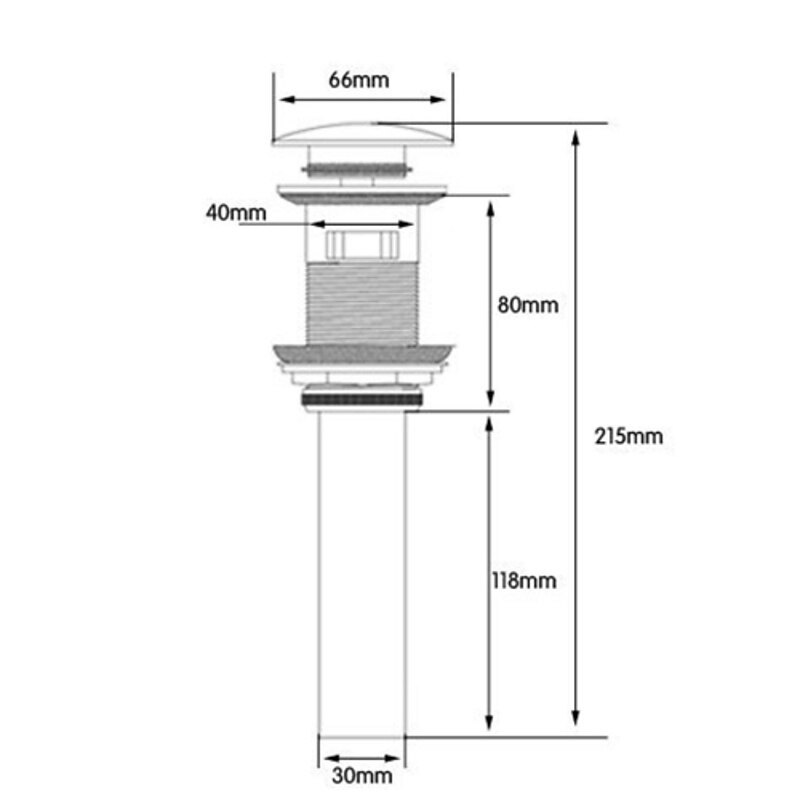 Brass Contemporary Faucet Accessory,Superior Quality Ti-PVD Finish Pop-up Water Drain With Overflow4