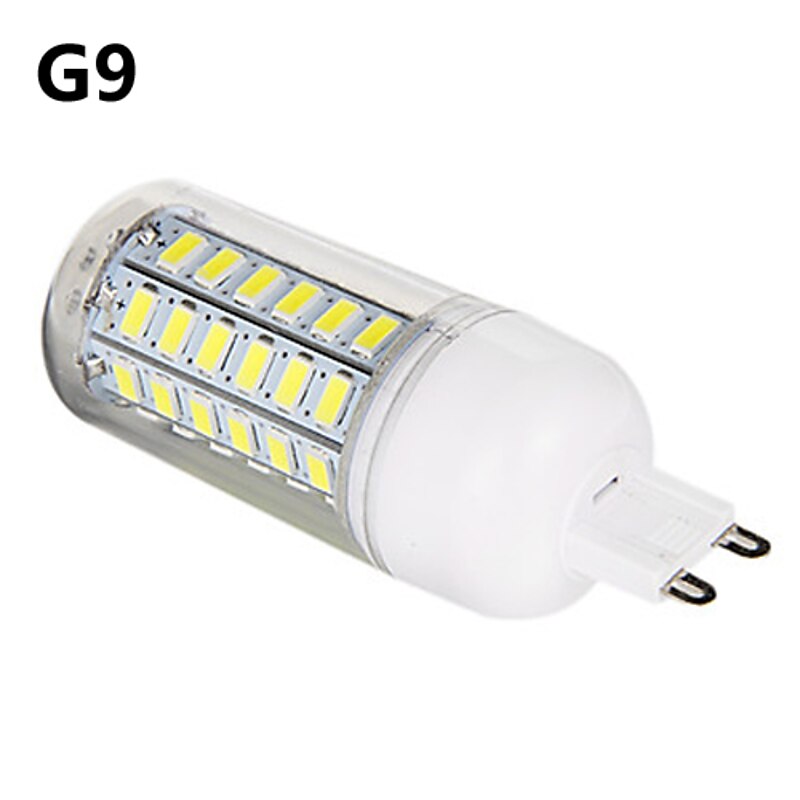 5W E14 E27 G9 LED Corn Light Bulb Bi Pin 56LED 5730SMD Warm Cool White 50W Halogen Equivalent Spotlight for Chandelier Energy Efficient AC220-240V4