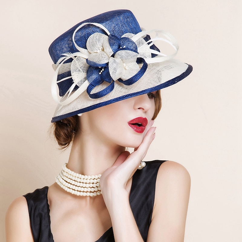 Women's Flax Headpiece - Wedding/Special Occasion Hats 1 Piece dress to impress Hats Race Day Dress2