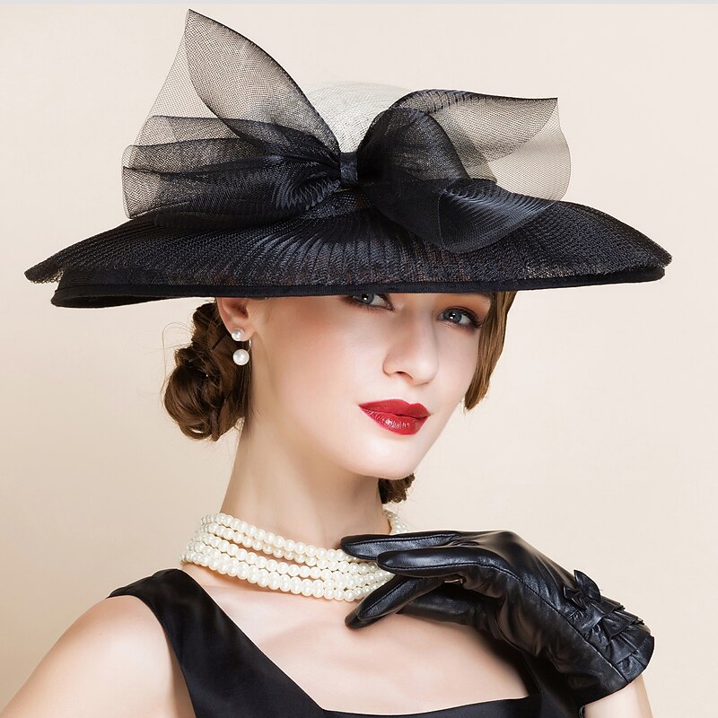 Women's Flax Headpiece - Wedding / Special Occasion Hats 1 Piece dress to impress Hats Race Day Dress3