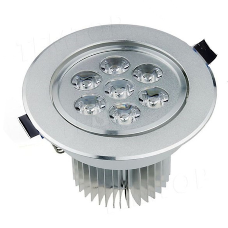 1pc 7W 7LEDs Easy Install Recessed LED Ceiling Lights LED Downlights Warm White Cold White 85-265V Home/Office3