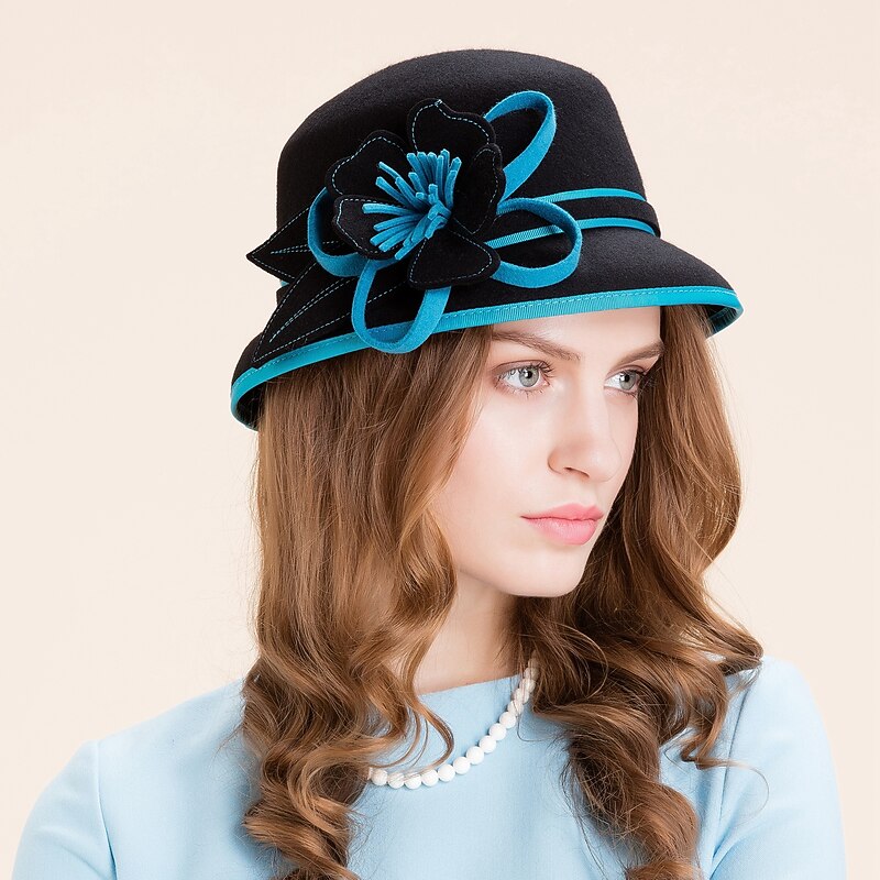 Women's Wool Headpiece-Special Occasion Casual Office & Career Outdoor Hats 1 Piece3