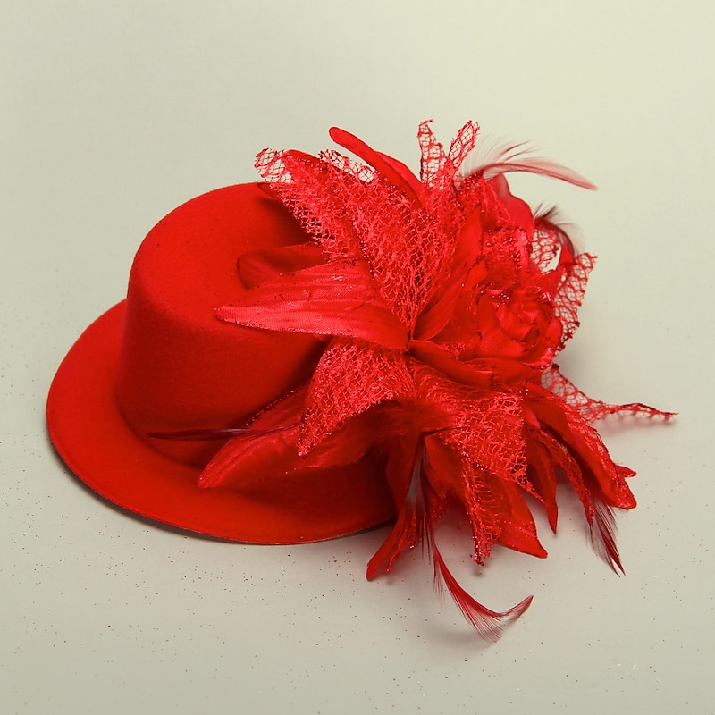 Fascinators Crystal Kentucky Derby Hat / Fabric Crown Tiaras / Hats with 1 Piece Wedding / Party / Evening Headpiece2