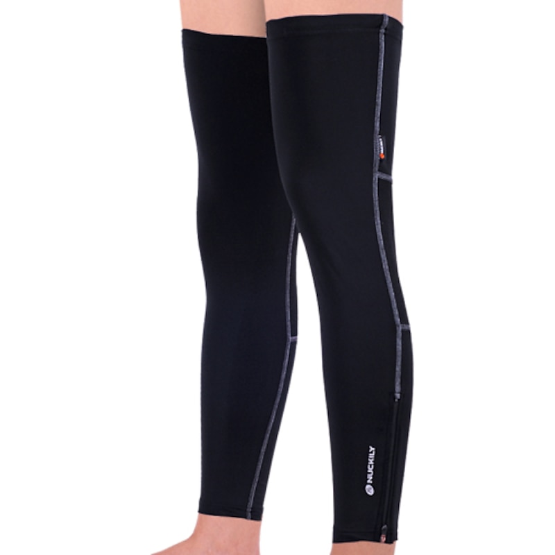 1 Pair Nuckily Leg Warmers / Knee Warmers Solid Color UPF 50 Reflective Lightweight Bike Black Nylon Elastane for Men's Women's Adults' Road Bike Mountain Bike MTB Fishing / Stretchy / UV Resistant2
