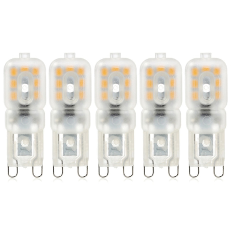 5pcs 2W LED Bi-pin Lights Bulbs 400lm G9 14LED Beads SMD 2835 Bulb Replacement Warm Cold White 360 Degree Beam Angle 220V3