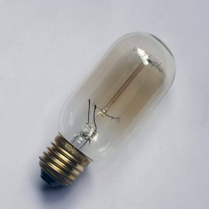 1pc 40W E26/E27 T45 Edsion Bulb Warm White 2300 K Incandescent Vintage Edison Light Bulb AC 110-130V AC 220-240V2