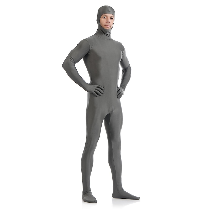 Zentai Suits Skin Suit Full Body Suit Carnival Costume Full Body Suit Men's Women's Sex Solid Colored Spandex Lycra Costume for Halloween Adults'2