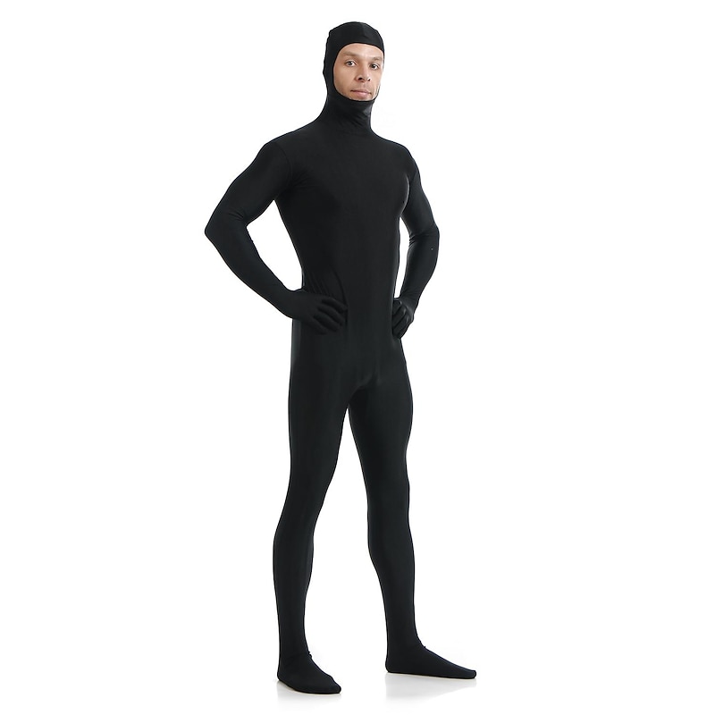 Zentai Suits Skin Suit Full Body Suit Carnival Costume Full Body Suit Kings Day Men's Women's Sex Solid Colored Spandex Lycra Costume for Halloween Adults'3