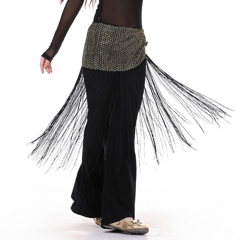 Belly Dance Hip Scarf Tassel Women's Training Spandex / Ballroom2
