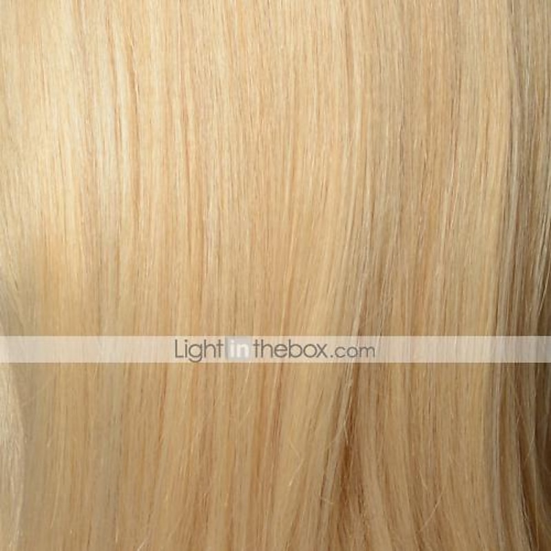 Human Hair Blend Wig Short Straight Layered Haircut Short Hairstyles 2020 Berry Classic Straight Black Blonde Brown Natural Capless Women's Palest Blonde Honey Blonde / Bleached Blonde Blonde 8 inch3
