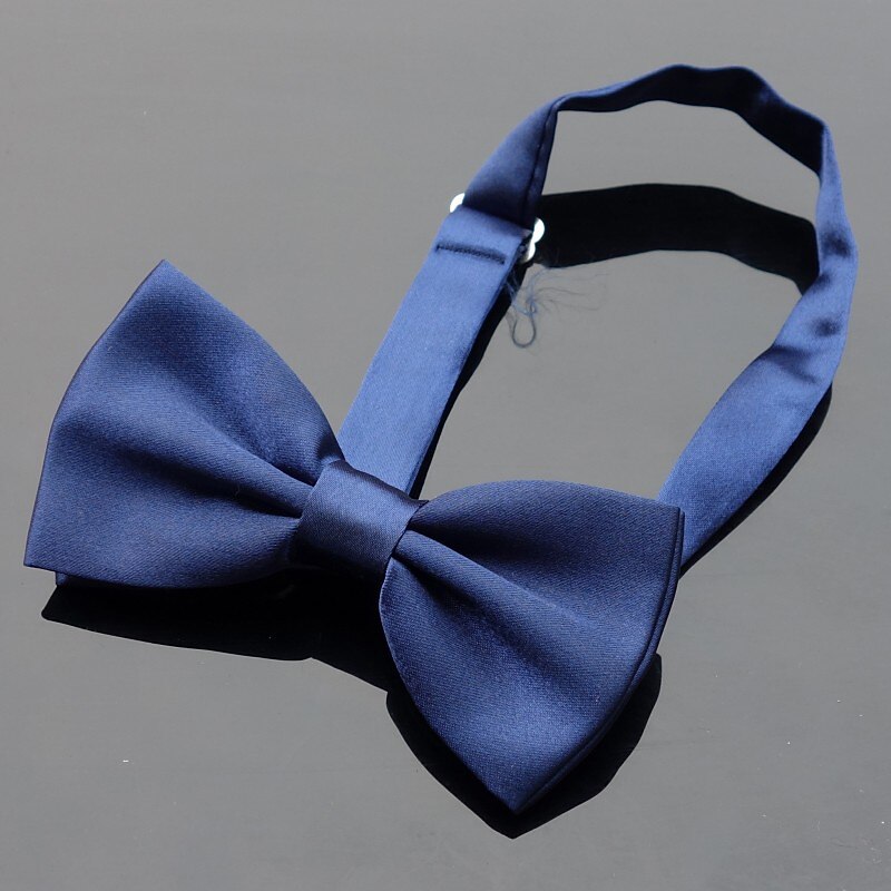 Men's Basic Party Bow Tie - Solid Colored Men Satin Bowtie Classic Party Bow Tie Pre-Tied Formal Tuxedo Bow tie Adjustable3