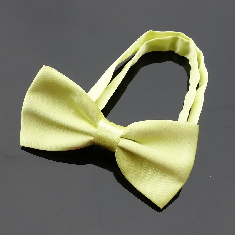 Men's Basic Party Bow Tie - Solid Colored Men Satin Bowtie Classic Party Bow Tie Pre-Tied Formal Tuxedo Bow tie Adjustable4