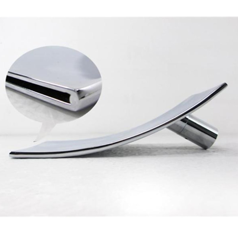 Wall Mount Bathroom Sink Mixer Faucet Chrome, Concealed Washroom Basin Taps Waterfall Spout Single Handle 2 Hole,  Rough in Valve Mixer Bathtub Bath Taps4