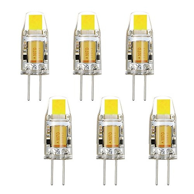 6 pcs G4 2W 1LED Dimmable Corn Light AC12VDC12V White  Warm White2