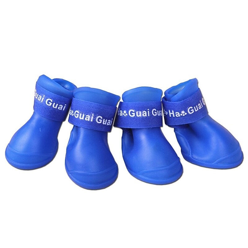Dog Pets Shoes Boots / Shoes Dog Boots / Dog Shoes Rain Boots Rain Boots N / A For Pets Rubber Black2