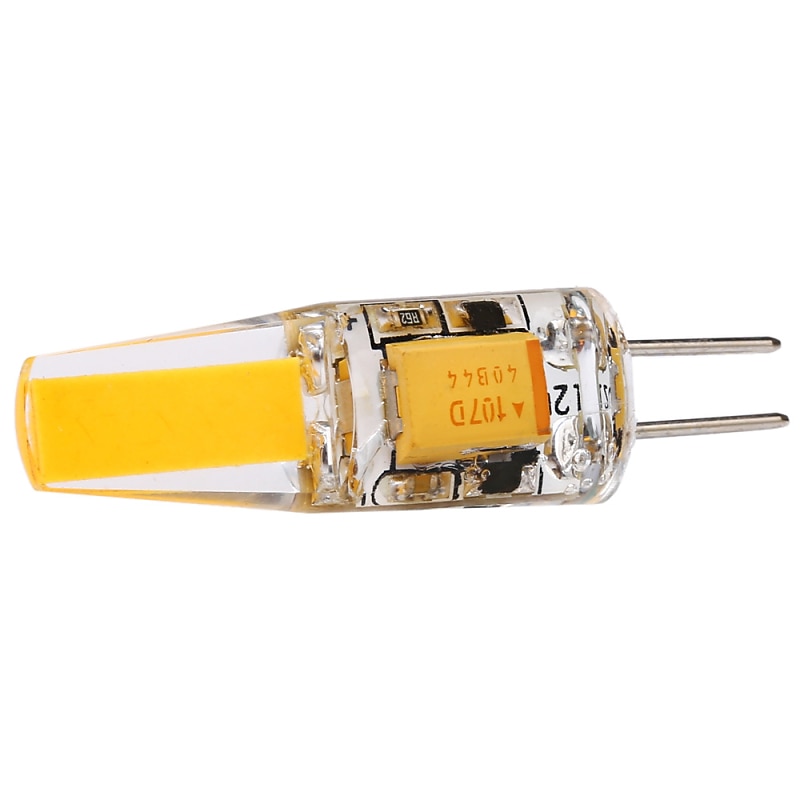 5pcs 5W 300lm G4 LED Bi-pin Light Bulb T3 JC Type COB Chip Warm Cold White for Under Cabinet Light Ceiling Lights (50W Halogen Equivalent) AC/DC12-24V3