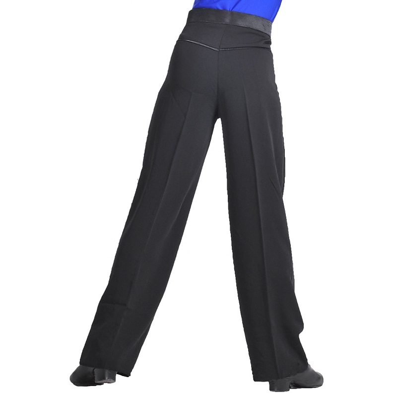 Latin Dance Pants Ruffles Boys' Training Performance Activewear Sleeveless Natural Spandex3