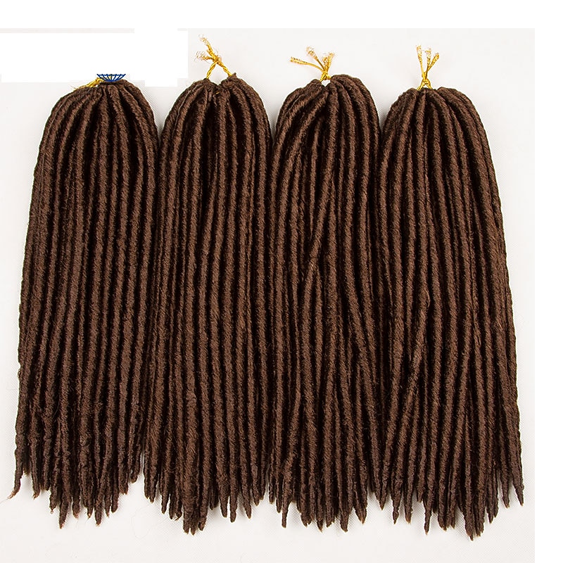 Faux Locs Dreadlocks Nu Locs Box Braids Synthetic Hair Braiding Hair 24 roots / pack2