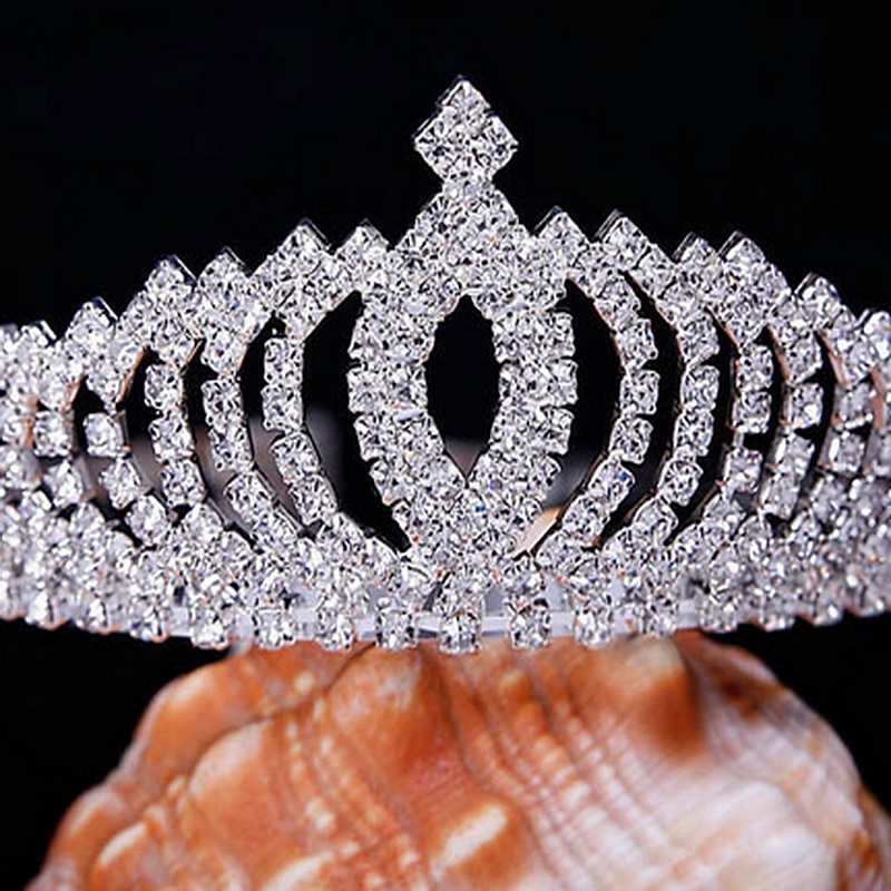 Women's Girls' Tiaras For Casual Prom Party & Evening Birthday Homecoming Royalty Crystal / Rhinestone Silver Plated Alloy Silver dress to impress3