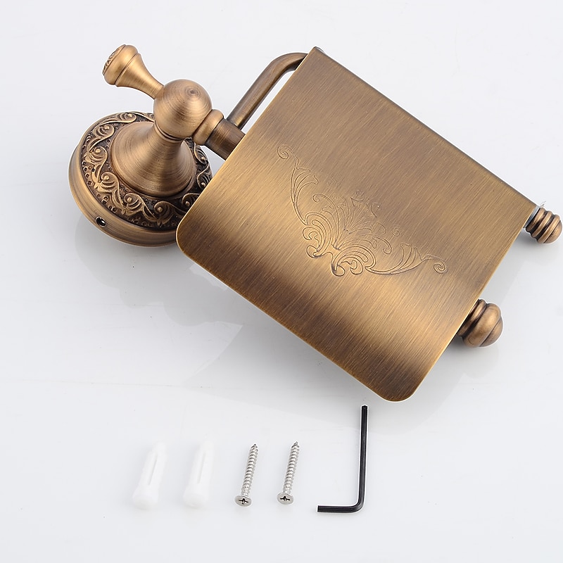 Toilet Paper Holders Antique Brass 1 pc - Hotel bath2