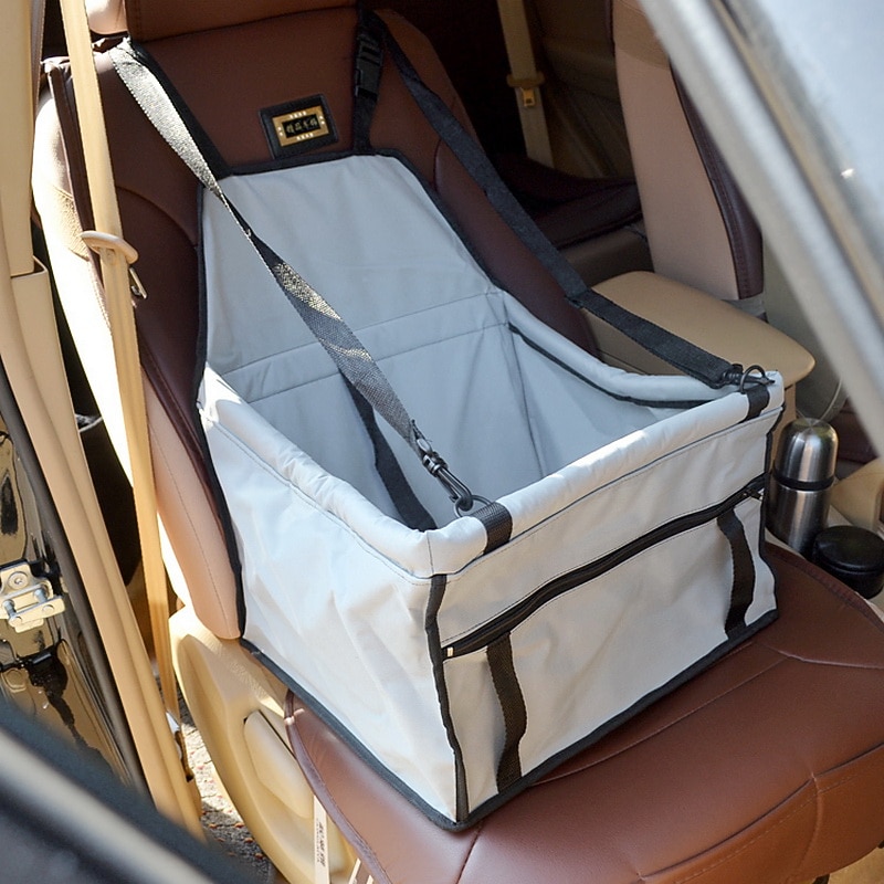 Cat Dog Car Seat Cover Waterproof Portable Foldable Solid Colored Textile Black Red Pink4