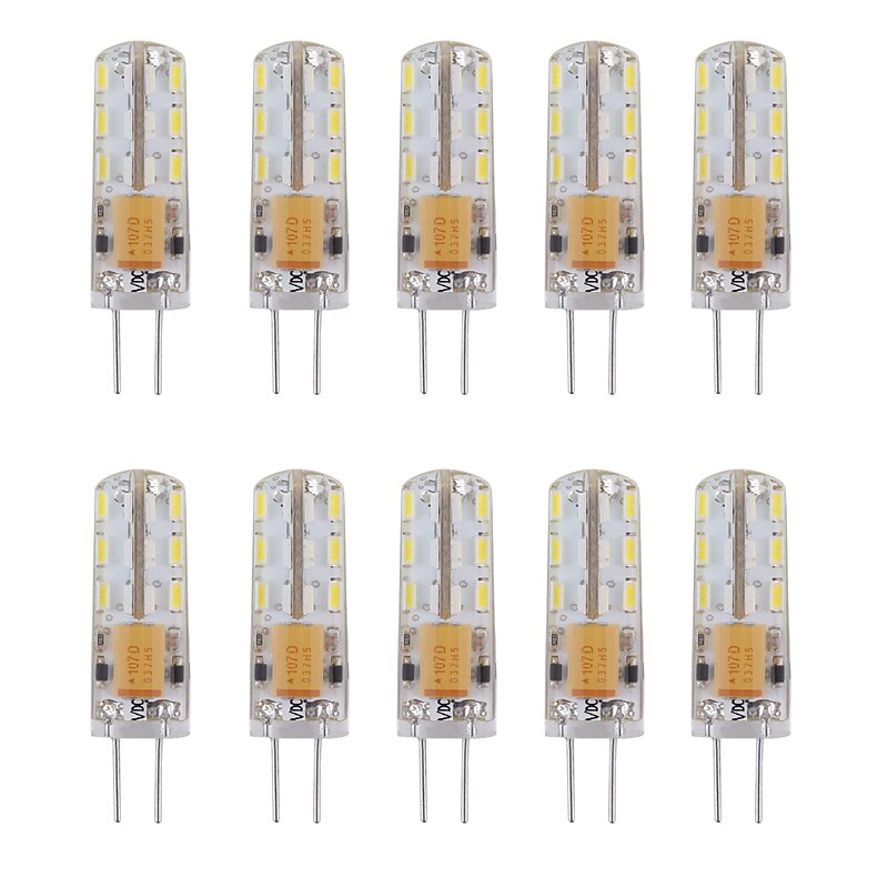 10pcs 1 W LED Bi-pin Lights 460 lm G4 24 LED Beads SMD 3014 Decorative Warm White Cold White 12 V / 10 pcs / RoHS / CE Certified