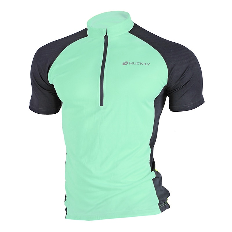 Men's Cycling Jersey Patterned Slim Short Sleeve Bike Jersey Top with 3 Rear Pockets Mountain Bike MTB Road Bike Cycling Quick Dry Back Pocket Moisture Wicking Breathable Sports Red Blue Green4