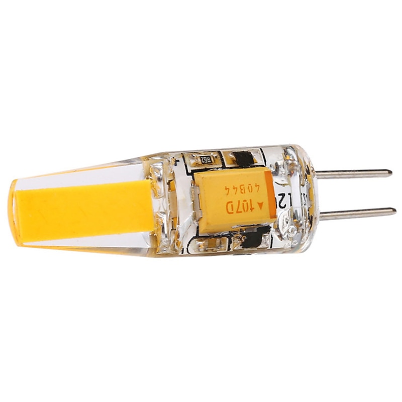 10pcs G4 T3 COB1505 4W 400lm LED Bi-pin Light Bulb for Cabinet Light Ceiling Lights RV Boats Outdoor Lighting 40W Halogen Equivalent Warm White Cold White AC/DC12~24V3