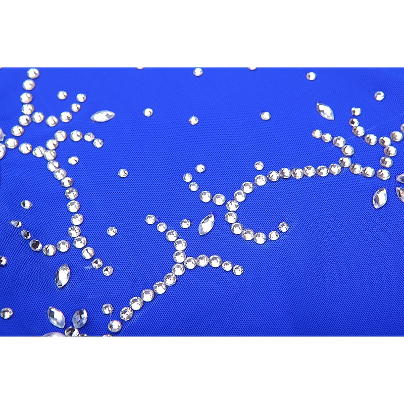 Figure Skating Dress Women's Girls' Ice Skating Dress Outfits Dark Purple Dark Red Fuchsia Elastane Outdoor clothing Practice Competition Skating Wear Handmade Classic Long Sleeve Ice Skating Figure4